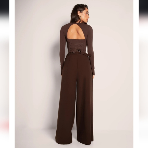 New - TA3 Pleaty Wide Leg Pant - Espresso - Picture 5 of 5
